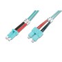 Digitus | Patch cable | Fibre optic | Male | SC multi-mode | Male | LC multi-mode | Blue | 1 m - 2